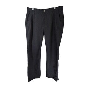Under Armour Mens Golf Pants‎ 36x30 Black Straight Leg Loose Fit Flat Front